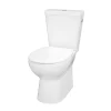 Pack WC à poser sans bride avec abattant déclipsable et frein de chute, sortie verticale, NF, GoodHome Tasi