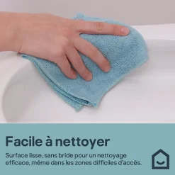 Pack WC à poser sans bride avec abattant déclipsable et frein de chute, sortie verticale, NF, GoodHome Tasi