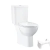 PACK WC avec bride à poser GROHE Bau Ceramic + Tabouret physiologique plastique Blanc
