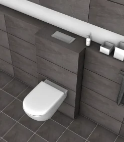 Pack WC Bâti autoportant + WC Swiss Aqua Technologies Infinitio sans bride + Plaque + Set habillage