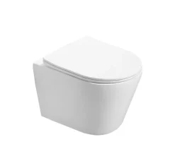 Pack WC Bâti-support + WC SAT Infinitio sans bride, fixation invisible + Plaque chrome + Set d'habillage