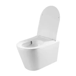 Pack WC bâti-support + WC suspendu sans bride Ceramia avec abattant SoftClose + plaque (ROCE14WT06-FR)