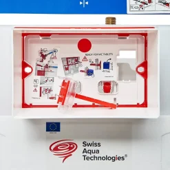 Pack WC bâti-support léger 112 cm ECO 2L Swiss Aqua Technologies + WC suspendu Ceramia + plaque noir mat (STECE14WT02-FR)
