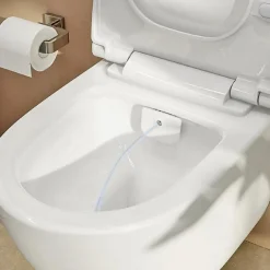 Pack WC Bâti-support Rapid SL + WC sans bride avec fonction bidet thermostatique + Plaque chrome