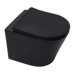Pack WC Bâti-support sol mur Villeroy & Boch + WC SAT Infinitio sans bride + Abattant SoftClose + Plaque (VCNBLINFI4)