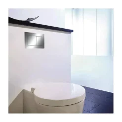 Pack WC Bâti-support TECEbase + WC Rolo blanc + tapis d'isolation acoustique + plaque chrome