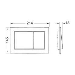 Pack WC Bâti-support TECEbase + WC Rolo blanc + tapis d'isolation acoustique + plaque chrome