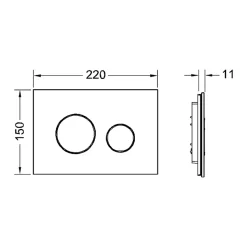 Pack WC Bâti-support TECEbase + WC Rolo noir + tapis d'isolation acoustique + plaque noir
