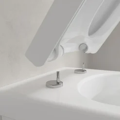 Pack WC cuvette suspendue sans bride avec abattant Targa Design Villeroy & Boch