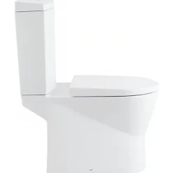 Pack WC cuvette+réservoir+abattant+fixations SANINDUSA UrbY 65 caréné évacuation par dessous blanc
