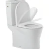 Pack WC cuvette+réservoir+abattant+fixations caréné évacuation par dessous alim. chasse par le côté abattant frein de chute blanc