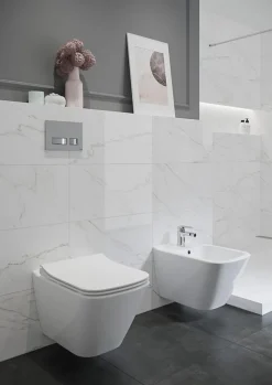 Pack WC Geberit UP320 + Cuvette sans bride Mesto Square + Plaque Sigma Blanc