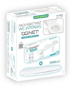 Pack WC japonais : abattant + kit lavant - Hygiène parfaite sans électricité - QQ Net Cleanfast