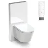 Pack WC japonais + Module sanitaire Blanc, Toilettes lavant + télécommande, séchoir chaud, filtre odeurs - 59x38x38cm - Pro+1102