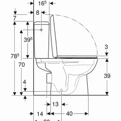 Pack WC RENOVA sortie horizontale - GEBERIT - 501.756.00.1