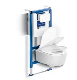 Pack WC suspendu avec bâti + WC, Villeroy et Boch Avento