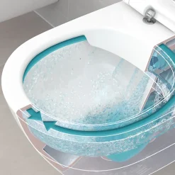 Pack WC suspendu avec bâti + WC, Villeroy et Boch Avento