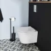 Pack WC suspendu blanc cuvette sans bride Fuerte et bâti-support sol et mur Grohe