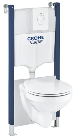 Pack WC suspendu blanc Grohe Solido Baufirst