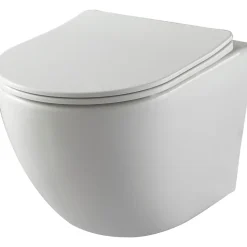Pack WC suspendu gain de place bâti universel Siamp + cuvette sans bride Corolla