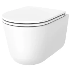Pack WC suspendu sans bride Luvia avec bâti-support sol et mur autoportant Silgo GoodHome