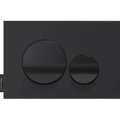 Pack WC suspendu sans bride JACOB DELAFON Struktura+ bâti-support + plaque Noir brillant/Noir mat