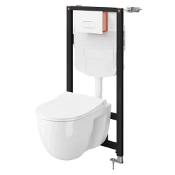 Pack WC suspendu sans bride + bâti, GoodHome Winam