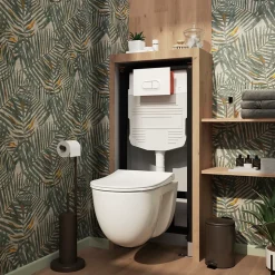 Pack WC suspendu sans bride + bâti, GoodHome Winam