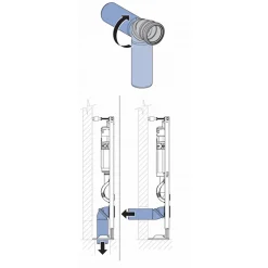 Pack WC UP320 autoportant + Cuvette Subway 3.0 + Plaque Sigma Blanche