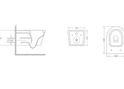 Paire De Sanitaires Suspendus Wc Et Bidet - Blues