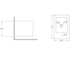 Paire De Sanitaires Suspendus Wc Et Bidet En Céramique Avec Émail Antibactérien Et Système Rimless - Rock