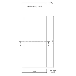 Panneau de construction WEDI 125 x 60 x 0,6 cm