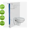 Panneau d'habillage pour bâti,support WC suspendu, 1200x1200x4 mm, finition Marbre Blanc, Mud KOBERT,IN