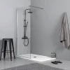 Panneau fixe pour porte de douche cm 100 verre clair 6 mm - walk in