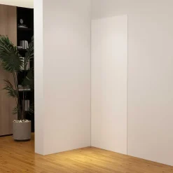 Panneau mural de douche Blanc 100 x 210 cm mural aluminium - Étanche, durable et facile à nettoyer