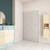 Panneau mural de douche Béton gris 90x210cm,Panneaux muraux salle de bain habillage mural aluminium