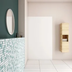 Panneau mural de douche blanc 120x210cm,Panneaux muraux salle de bain habillage mural aluminium
