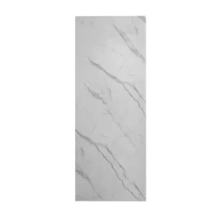 Panneau mural de douche effet blanc marbre 100 x 210 cm mural aluminium - Étanche, durable et facile à nettoyer