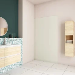 Panneau mural de douche Ivoire 100x210cm,Panneaux muraux salle de bain habillage mural aluminium