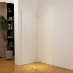 Panneau mural de douche Ivoire 90 x 210 cm mural aluminium avec 1 profile - Étanche, durable et facile à nettoyer