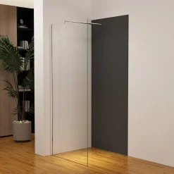 Panneau mural de douche Noir 120 x 210 cm mural aluminium avec 1 profile - Étanche, durable et facile à nettoyer
