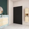 Panneau mural de douche Noir 120x210cm,Panneaux muraux salle de bain habillage mural aluminium,avec 2 profilés de finition