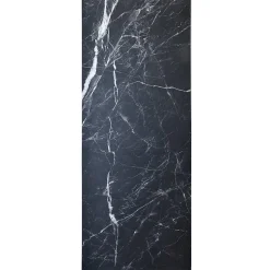 Panneau mural de douche resine effet marbre noir 250x100 cm Natte d'etancheite periferique integree
