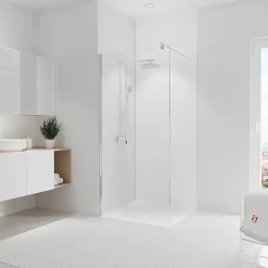 Panneau mural de salle de bains l.90x255 cm, blanc, Schulte DécoDesign