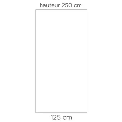 Panneau mural de salle de bain - Kinewall Design - KINEDO - Blanc satiné - 125x250 cm