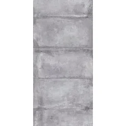Panneau mural de salle de bains l.100 x H.210 cm, effet béton gris, Schulte DécoDesign