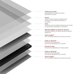 Panneau mural de salle de bains l.150 x H.255 cm, blanc effet structuré, Schulte DécoDesign