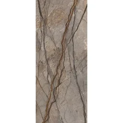 Panneau mural de salle de bain l.100 x H.255 cm, marbre marron, Schulte Décodesign vendu par 2