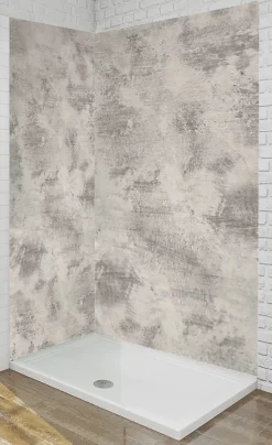 Panneau Mural Douche salle de bain CIMENT Brut 90 cm x 210 cm Ma Nouvelle Déco