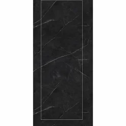 Panneau Mural Douche SPC/PVC Décor Marbre Noir satiné - 90x260cm - 2,34M²